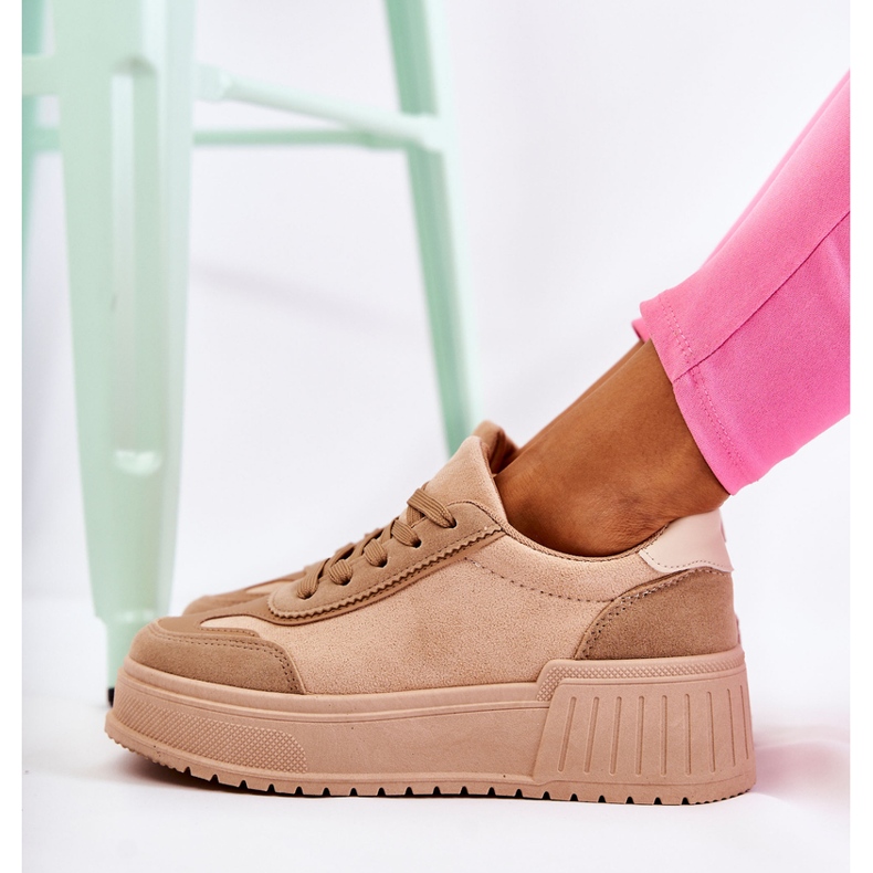 PS1 Scarpe sportive da donna in camoscio Beige Segurro 2
