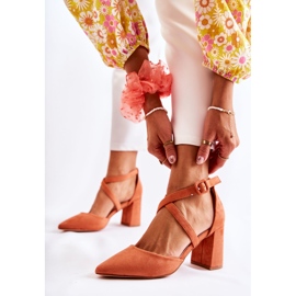 FB1 Sandali Alla Moda Su Una Barra Arancio Sinari arancia 1