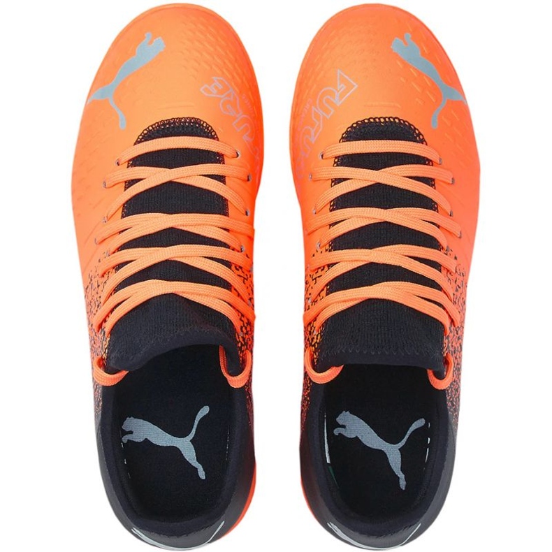 Scarpe da calcio Puma Future Z 4.3 Tt Jr 106780 01 arancia arance e rossi 1