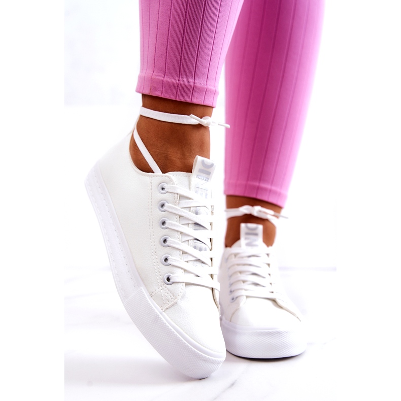 PS1 Sneakers da donna in pelle bianche Mikayla bianco 1