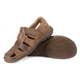 Olivier Sandali maschili 467 marrone scuro 4