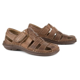 Olivier Sandali maschili 467 marrone scuro 3