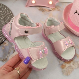 BM Sandali in velcro con fiocco Miss❤E Jr EU650B rosa 1