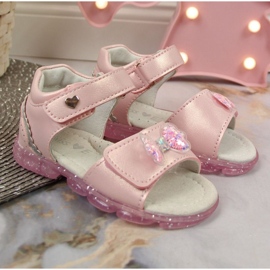 BM Sandali in velcro con fiocco Miss❤E Jr EU650B rosa 2