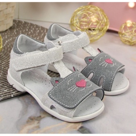 Sandali con velcro per donna Kornecki Jr.KOR6859 grigio argento ['argento'] 2