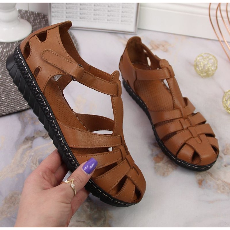 Sandali con velcro T.Sokolski W SCA157A marrone 1