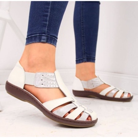 Sandali chiusi T.Sokolski W SCA168B bianco-argento 2