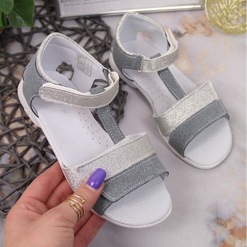 Sandali con velcro Kornecki Jr KOR6323 argento ['argento'] 1
