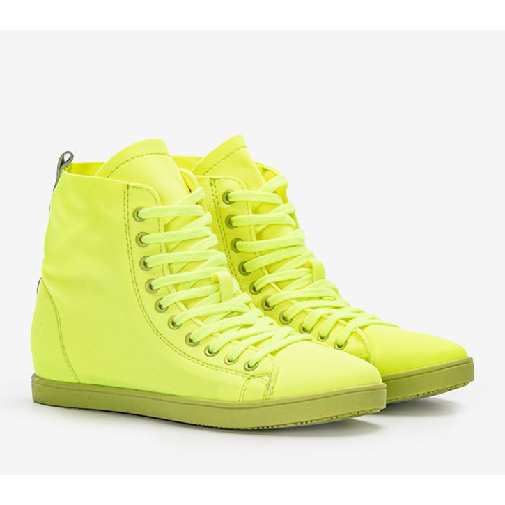 Sneakers alla caviglia verde neon di Karita 1