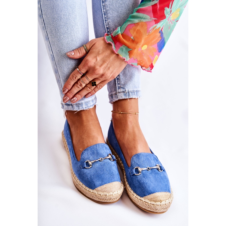 S.Barski Classiche espadrillas slip-on Oresa blu da donna 1