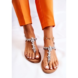 S.Barski Sandali Estivi da Donna Silver Margery argento 1