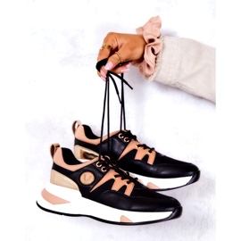 Vinceza Scarpe Sportive da Donna Sneakers Nere nero 4