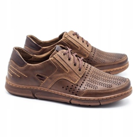 Polbut Scarpe casual J55 da uomo per l'estate, marrone 2