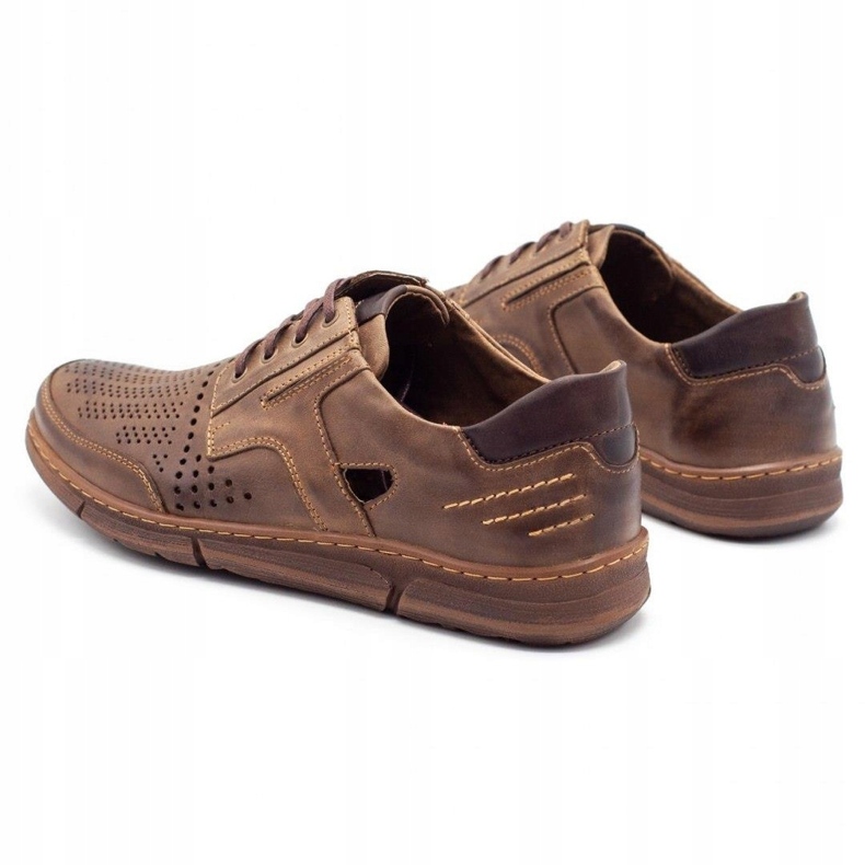 Polbut Scarpe casual J55 da uomo per l'estate, marrone 5