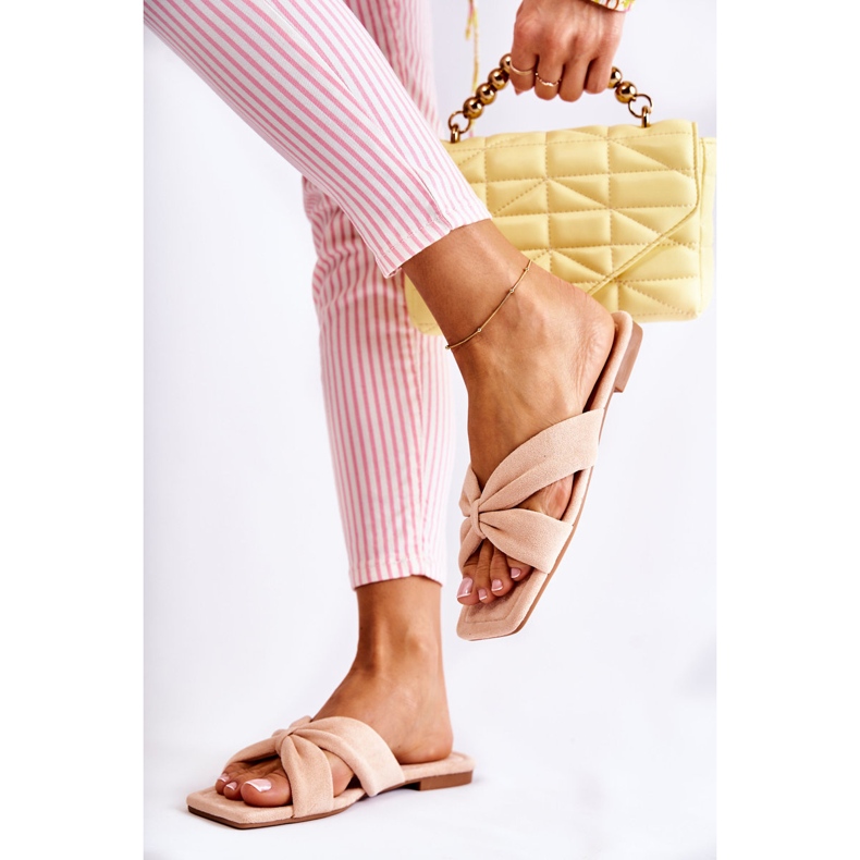 Ciabatte da donna in velluto rosa chiaro Vanilla Sky 2