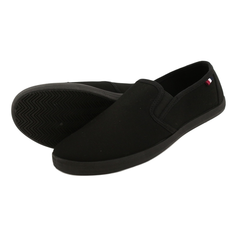 Scarpe slip-on Atletico da uomo WY18921 nere nero 3