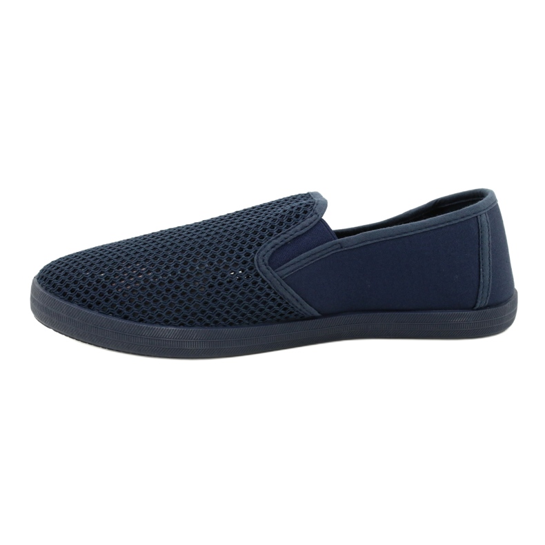 Scarpe slip-on traforate da uomo Atletico WY18922 blu 1