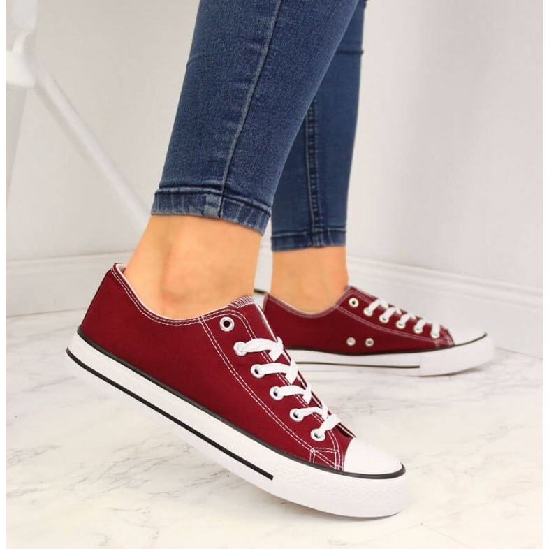 Sneakers basse Atletico W ATC266D bordeaux rosso 2
