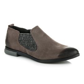Vinceza Scarpe da donna in pelle grigio 1
