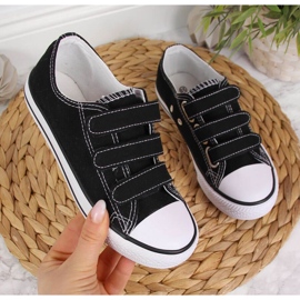 Sneakers in velcro Atletico Jr ATC387B nere nero 1