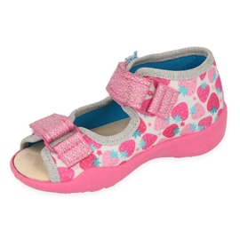 Scarpe per bambini Befado 342P046 blu rosa d'argento 1