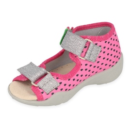 Scarpe per bambini Befado 342P045 rosa d'argento 1