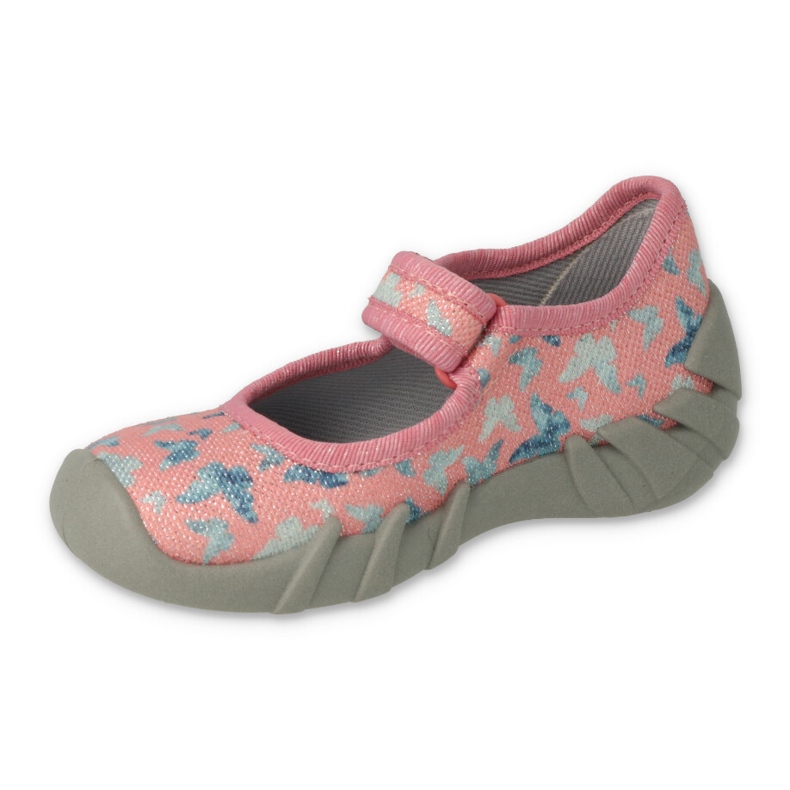 Scarpe bambino Befado mm 109P252 blu rosa d'argento grigio 1