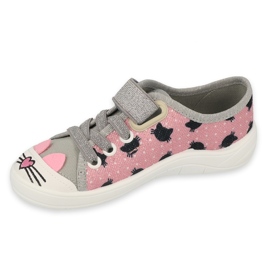 Scarpe per bambini Befado 251X184 rosa grigio 1