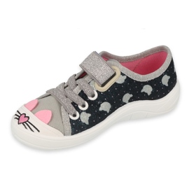 Scarpe per bambini Befado 251X186 rosa argento grigio 1