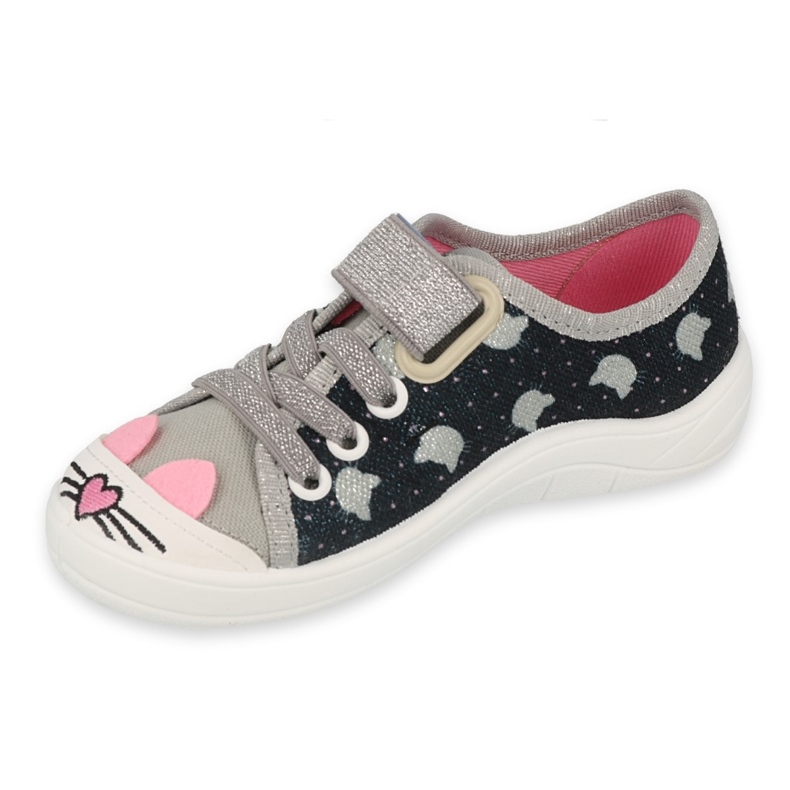 Scarpe per bambini Befado 251X186 rosa d'argento grigio 1