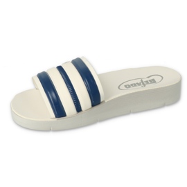 Flop per bambini in schiuma di befado 067y003 a strisce bianco 1