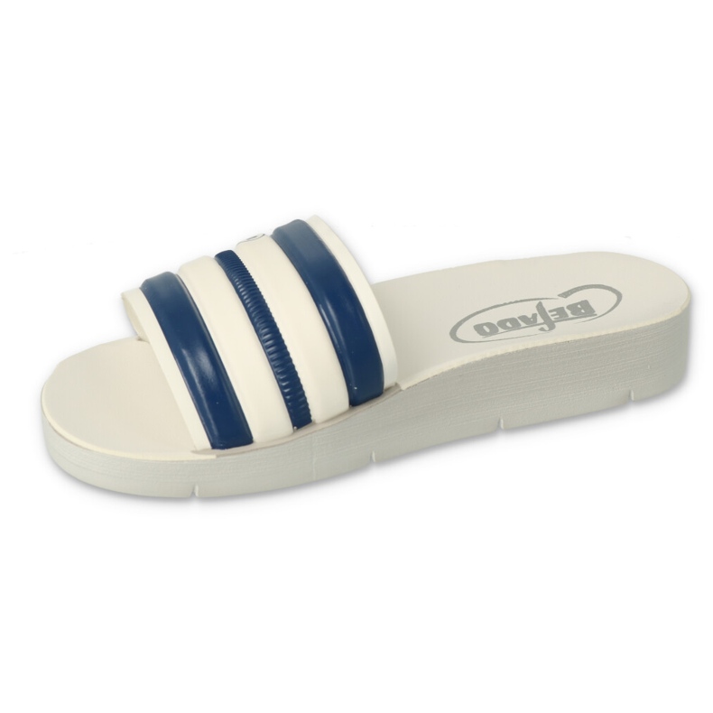 Flop per bambini in schiuma di befado 067y003 a strisce bianco 1