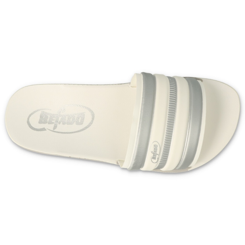 Flip per bambini in schiuma Befado 067Y001 White con strisce grigie bianca 2