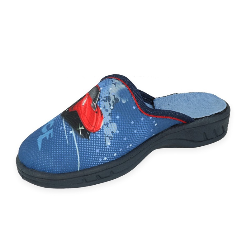Sliponi per bambini Befado 707x419 Auto blu 1