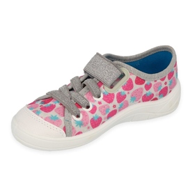 Scarpe per bambini Befado 251X190 rosa grigio 1