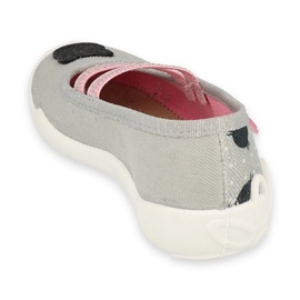 Scarpe per bambini Befado 116Y302 nero rosa grigio 2