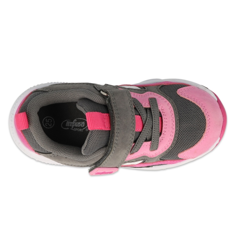 Scarpe per bambini Befado 516X122 rosa grigio 2