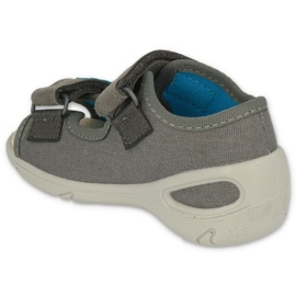 Befado scarpe per bambini pu 065P166 blu grigio 2