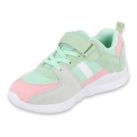 Scarpe per bambini Befado 516X072 rosa verde 1