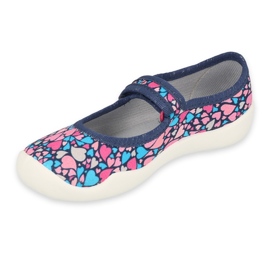 Scarpe per bambini Befado 114X475 blu navy rosa 1