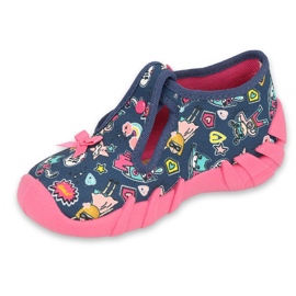 Scarpe per bambini Befado 110P456 blu navy rosa 1