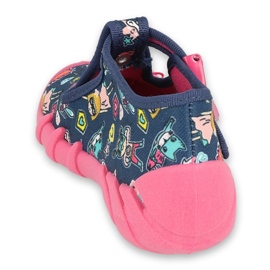Scarpe per bambini Befado 110P456 blu navy rosa 2