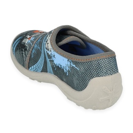 Slifori per bambini di Befado Grey Velcro 560x156 blu 1