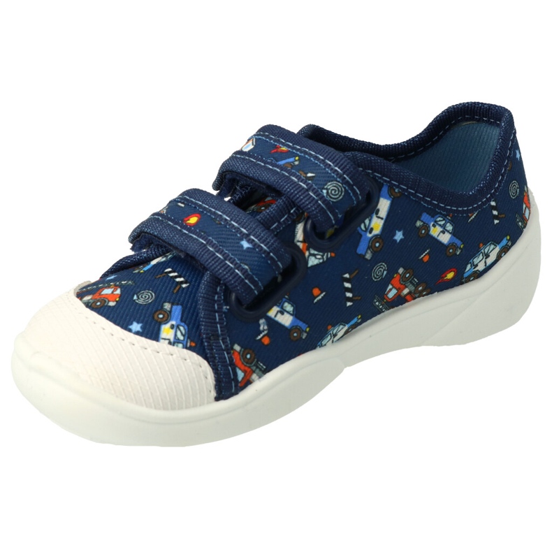 Slipisti per bambini di Befado per velcro 907p142 blu 1