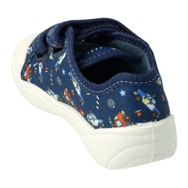 Slipisti per bambini di Befado per velcro 907p142 blu 2