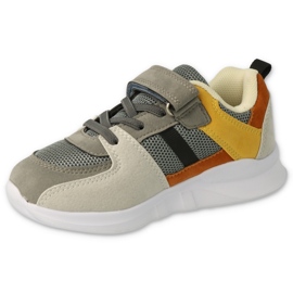 Scarpe per bambini Befado 516Y131 grigio multicolore giallo 2