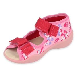 Scarpe per bambini gialle Befado 342P021 rosa 2