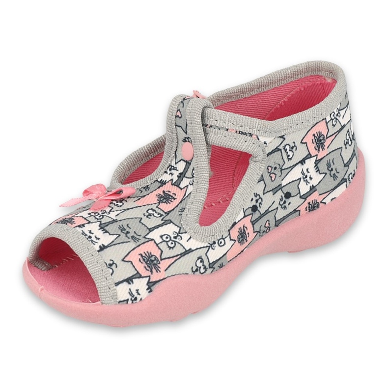 Scarpe per bambini Befado 213P133 rosa grigio 1