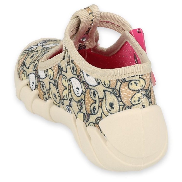 Scarpe per bambini Befado 110P437 beige marrone rosa 2