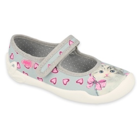 Scarpe per bambini Befado 114X462 rosa grigio 1